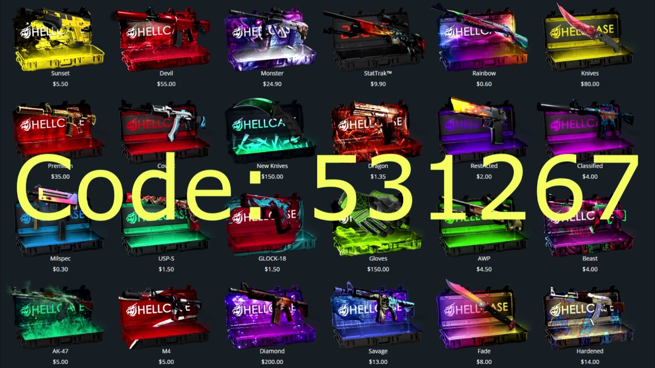 Hellcase promo code works in 2021 YouTube
