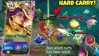 TOP GLOBAL ARLOTT HARD CARRY INTENSE GAMEPLAY 2026!! (Win or lose?) | MLBB