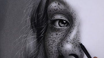 Drawing skin texture, freckles, pores