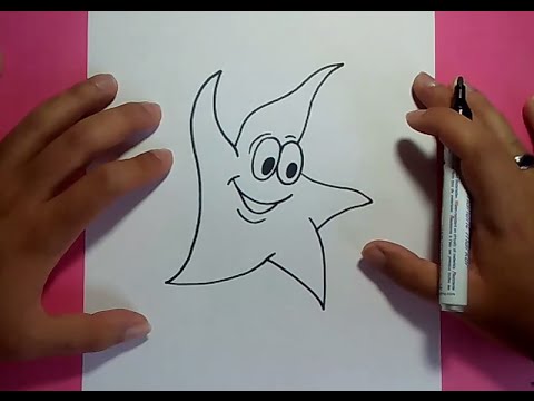 Como dibujar una estrella paso a paso 3 | How to draw a star 3 - YouTube