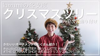 【クリスマス】我が家のツリーを組み立て&オーナメント購入品紹介♡