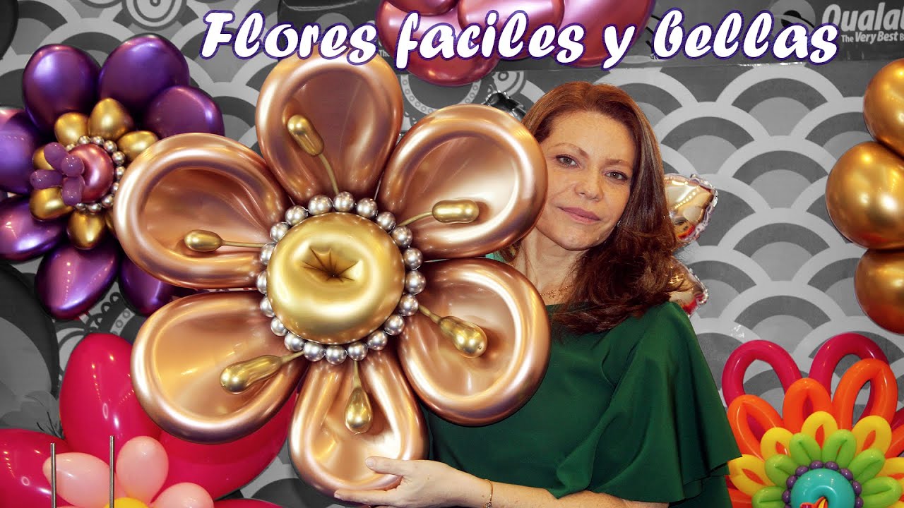 Flor facil en globos. Flores en distorsion y deformacion del globo (Balloon Flower), Balloon Bouquet