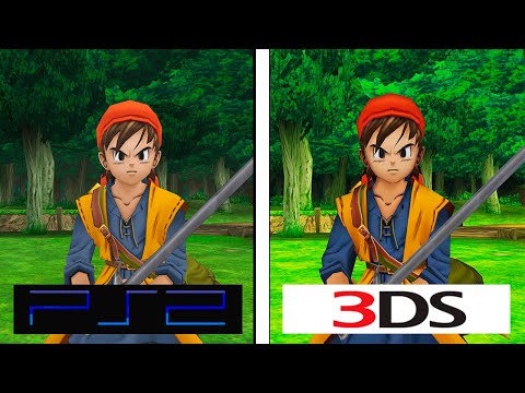 Dragon Quest VIII | 3DS vs PS2 | 4K Graphics Comparison