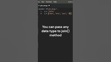 join() Method in Python #shorts #short #coding