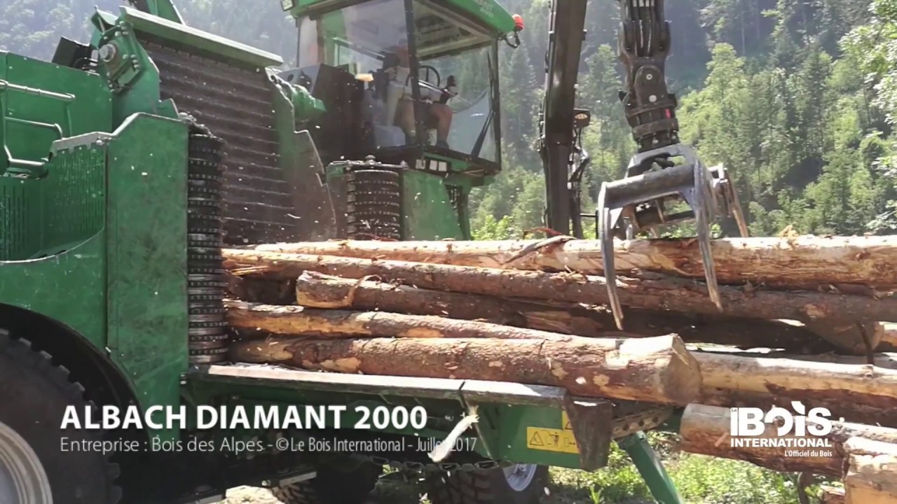 Albach Diamant 2000 : une déchiqueteuse automotrice pouvant circuler ...