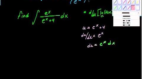 Techniques for Antidifferentiation (e^x) and ln(f(x))