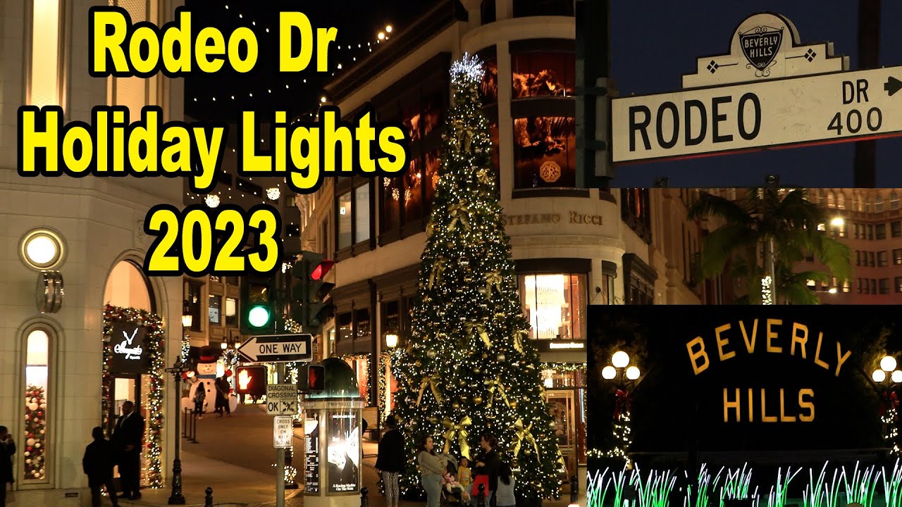 2023 Rodeo Drive Holiday Lights in Beverly Hills California