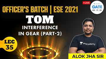 Interference in Gear 2 | L : 35 | TOM |  (ME) GATE 2022 | | ESE2021