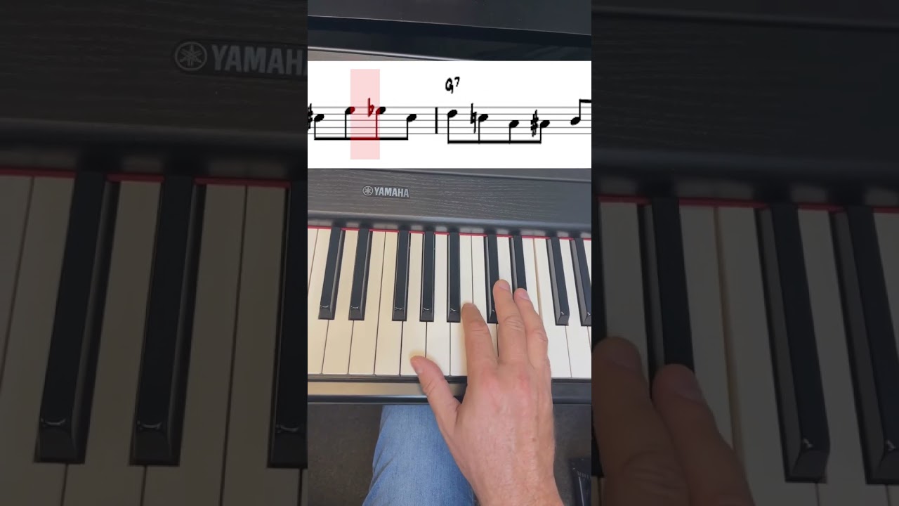 Tasty jazz lick to play over a major 2-5-1 🎹🔥