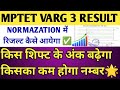 MP VARG 3 RESULT/कैसे अधिक नंबर वाले फेल हो जाएंगे कम नम्बर वाले पास MP TET VARG 3 NORMARZATION में