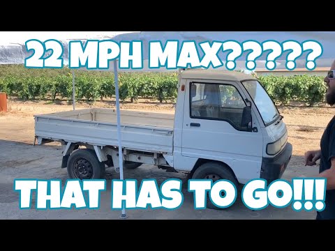 (Japanese mini truck) 22 MPH Max??? Not any longer