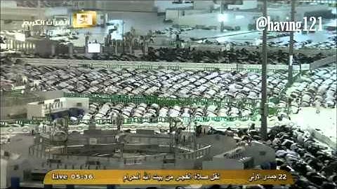صلاة الفجر للشيخ د.خالد الغامدي الجمعة 22-5-1436 تلاوة خيالية لأواخر سورة الأحزاب