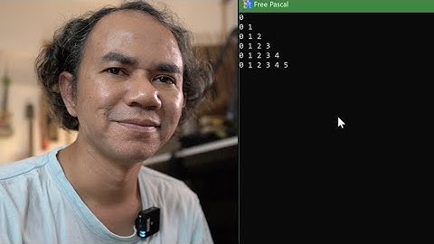 [Pascal] Loop, Integer, String, dan Segi Tiga. (Sysutils di Free Pascal)