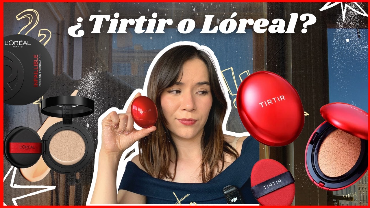 ¿Puede L'Óreal superar a TIRTIR? | Probando las cushion más virales (resultados SORPRENDENTES)