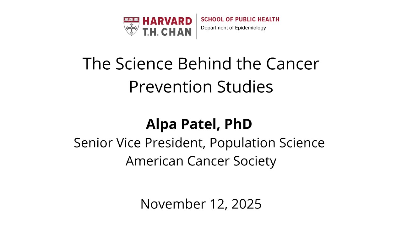 Alpa Patel Seminar, November 12, 2025