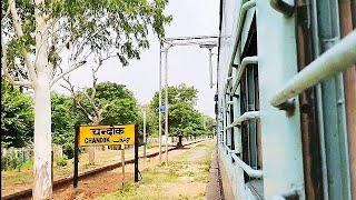 देहरादून जनशताब्दी एक्सप्रेस chandok Railway station को रफ्तार मे पार करती हुई 