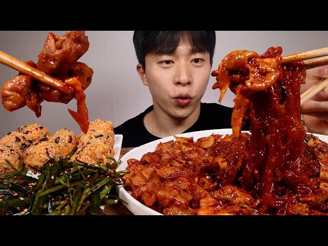왕십리 동대문야채곱창 약간 매운맛으로 주세요 ASMR