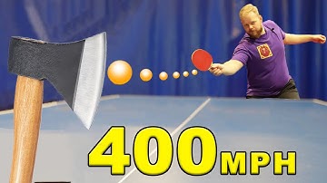 How Fast Do You Need to Shoot to Split a Ping Pong Ball?
