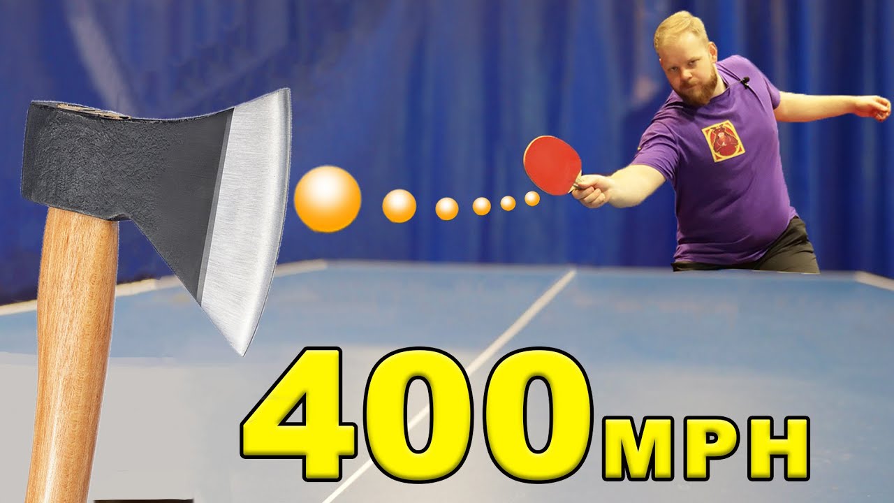 How Fast Do You Need to Shoot to Split a Ping Pong Ball?