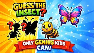 Guess the Insects by Their Shadow 🦋🦗🐞 | Fun Shadow Game  Insects for Kids, Toddlers & Preschool