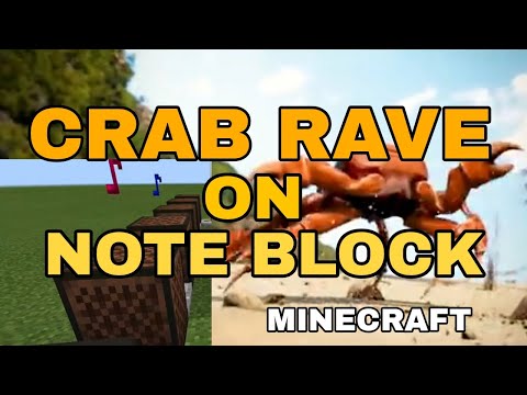 How To Make Crab Rave Music In Minecraft Using Note Block | AnseoWow
