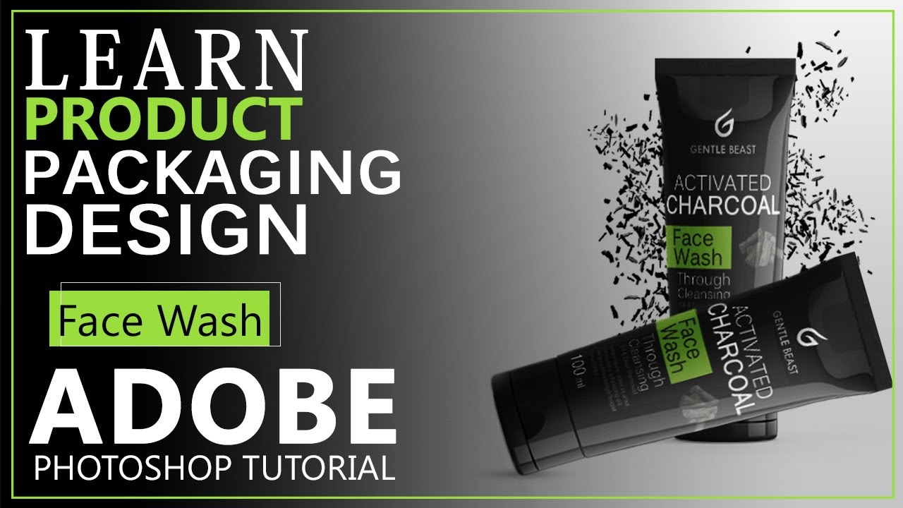 How to design product packaging design in Face Wash Tube