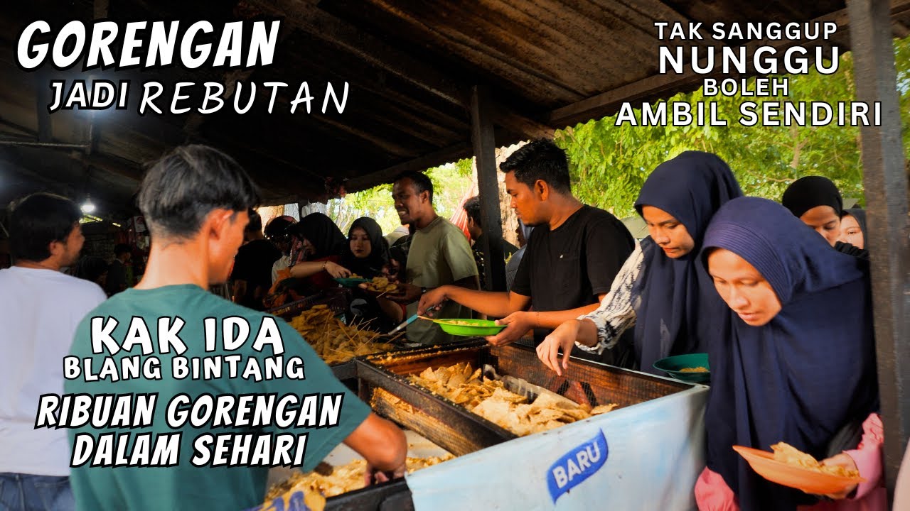 Api Menyala Pagi Sampai Malam Ribuan Gorengan Laris - GORENGAN KAK IDA Blang Bintang Aceh Besar