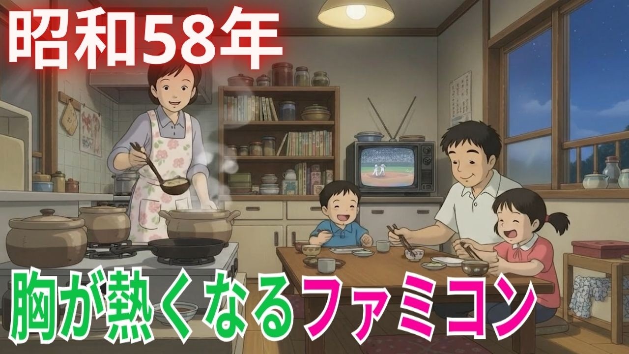 【懐かし】ファミコンに胸を熱くした君へ。夕暮れの昭和58年に心が帰る【昭和ノスタルジー】 【レトロゲーム】 【1983年の思い出】