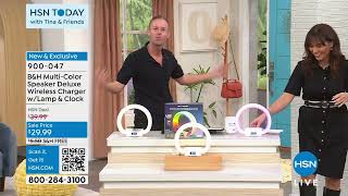 B H MultiColor Speaker Deluxe Wireless Charger w/Lamp ...