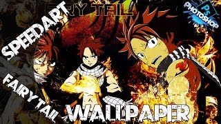 FairyTail Natsu Wallpaper | Photoshop CC Speedart by DarksitesGFX