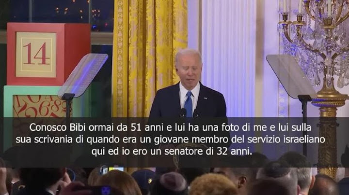 Biden: Netanyahu ha una nostra foto. Ci scrissi "Non sono d’accordo con ciò che dici"