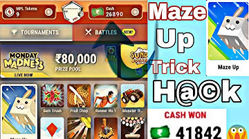 Mpl Pro Maze Up Game Hack 100 % Real | Mpl Maze Up Game unlimited Score Trick & Tips | Mpl Maze Up
