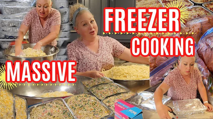 MASSIVE FREEZER COOKING 40 EASY FREEZER MEALS BEFORE SURGERY! MEALS FOR LARGE FAMILIES & BUSY FOLKS!