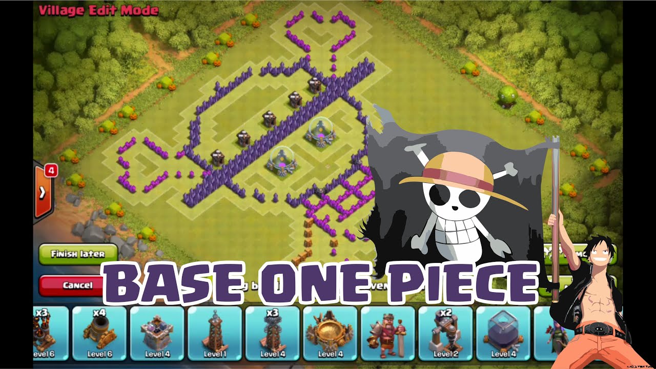 COC Wall Art Base One Piece Mugiwara Logo Topi Jerami YouTube