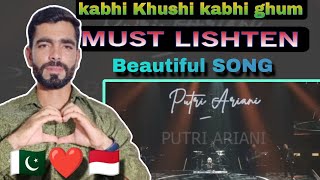 Pakistani Reaction on putri Ariani kabhi Khushi kabhi ghum Amazing (live perform)