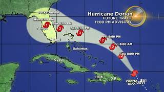 Hurricane Dorian Update 2 PM Thursday Ron Crider