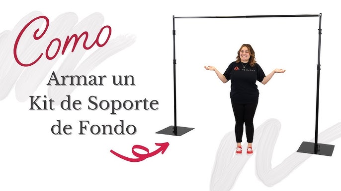 COMO HACER UN SOPORTE PARA FONDO FOTOGRÁFICO CASERO 