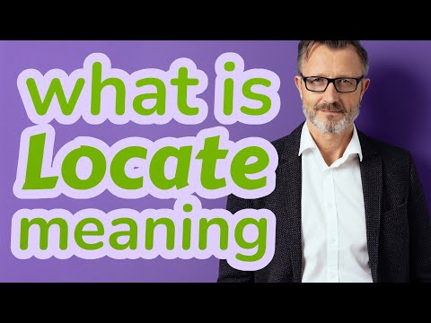 Locate | Meaning of locate