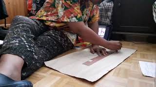 Making the pattern for a small cooler bag @SiGeVeux
