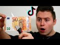 Geld ZERSTÖREN?! Ich teste VIRALE TikTok Zaubertricks..! (zum nachmachen)