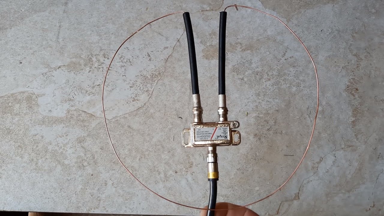 How to make HD digital indoor TV antenna in minutes 