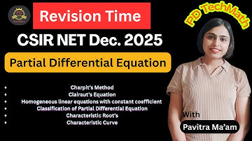 PDE Revision | Partial Differential Equations | Complete & Quick Review | PD TechMath