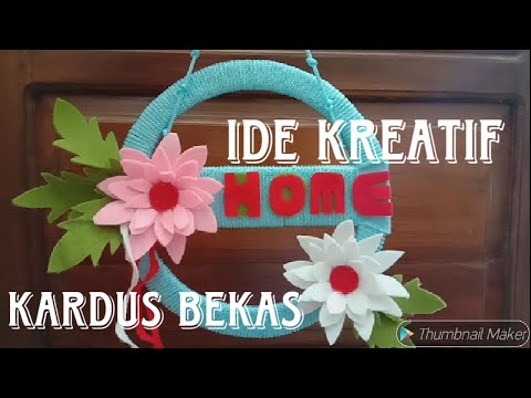 keterampilan-membuat-hiasan-dinding-dari-kardus-dan-kain-flanel-#diy-kreatif,-unik,-praktis