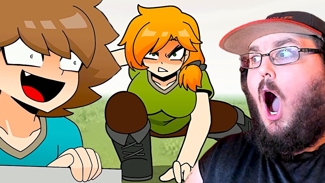 Стив и Алекс Minecraft Anime | Алекс Паст - Эпизод 1, 2 и Стив Паст | Minecraft Animation РЕАКЦИЯ!!!