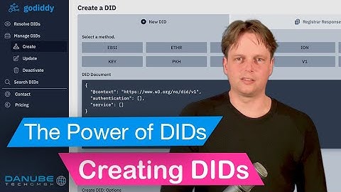 The Power of DIDs #2: Creating DIDs