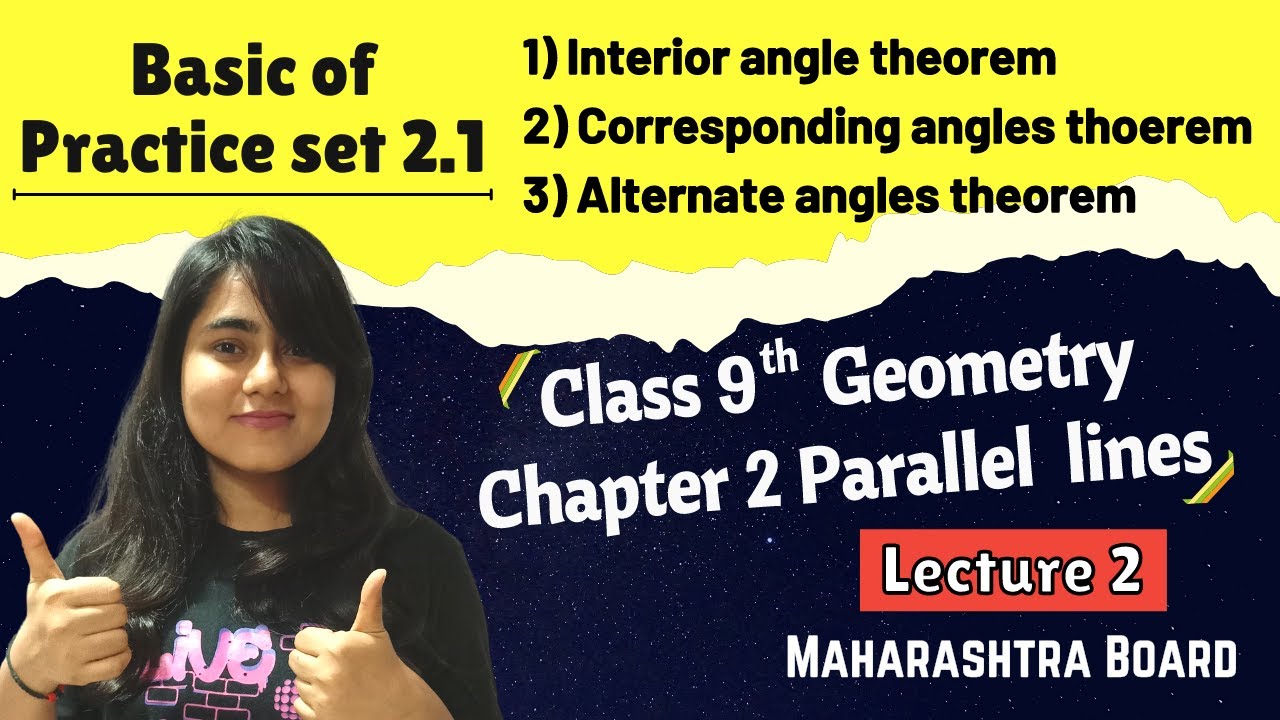 Class 9 Chp 2 Parallel lines || Basic of Practice set 2.1 || Geometry ...