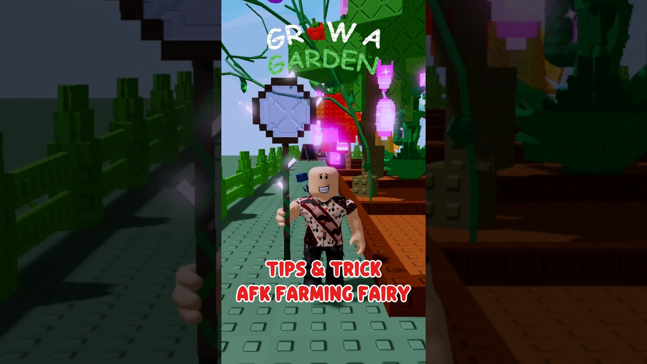 Cara AFK Farming Fairy Grow a Garden Roblox 🔥 