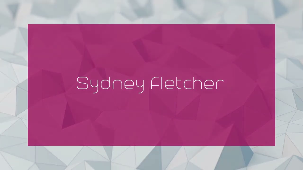 Sydney Fletcher - appearance