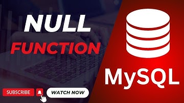 Null function in MySQL | MySQL Tutorial | E3Schools English