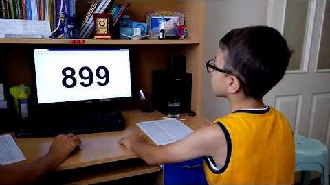 Flash Anzan, 3 digit, 15 number,  0.4 sec.